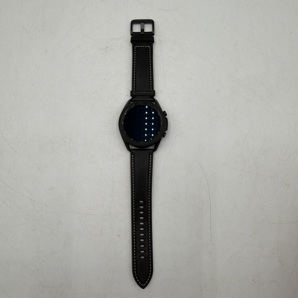 Samsung Galaxy Watch3 SM-R840 45mm Stainless Steel Case with Leather Strap